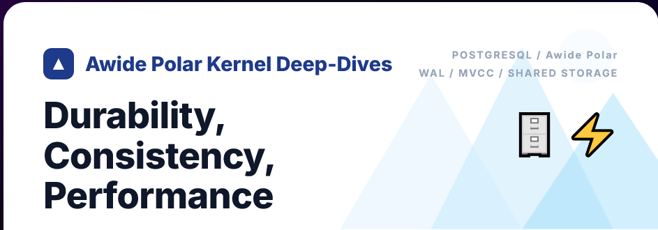 Speech at PGDay Israel 2026：Durability, Consistency, and Performance
